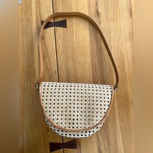 Bembien rattan and leather purse